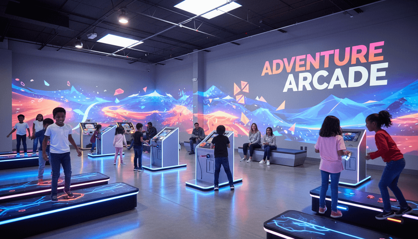 Family entertainment center interior